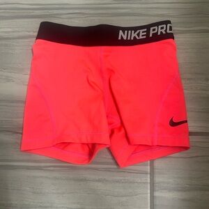 Hot Pink Nike Pros (youth small)